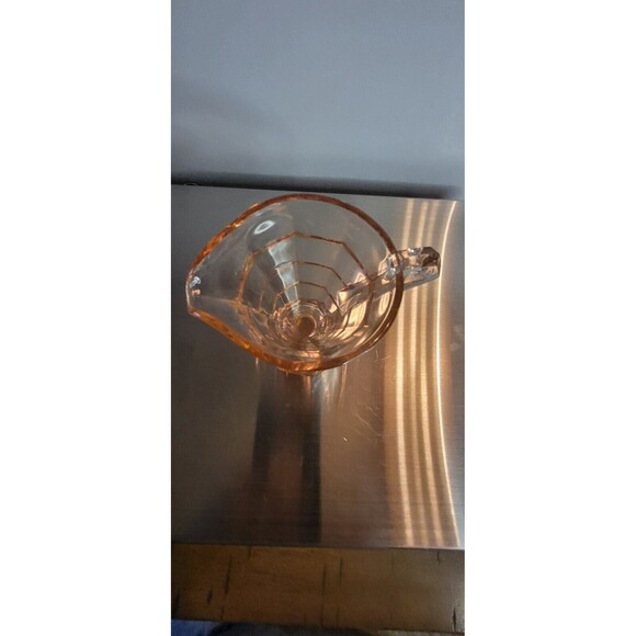 INDIANA GLASS Tea Room Pink Creamer and Open Sugar Depression Glass art deco - Picture 5 of 6